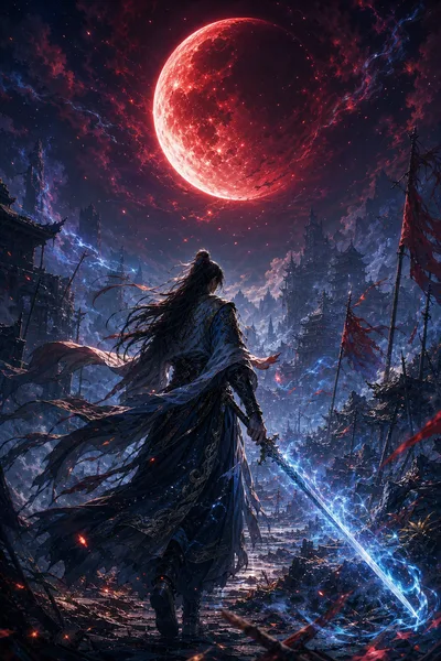 Sword Beneath the Fading Moon