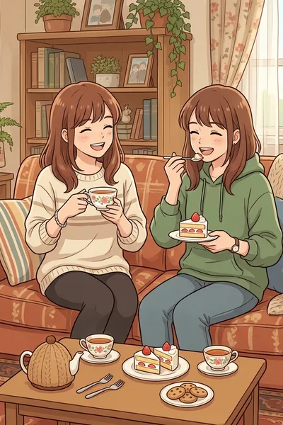The sister raised the older sister, the younger sister raised the old sister