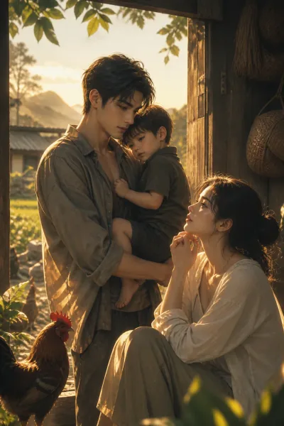 Fascinated by the Rooster Farmer Raising His Children
